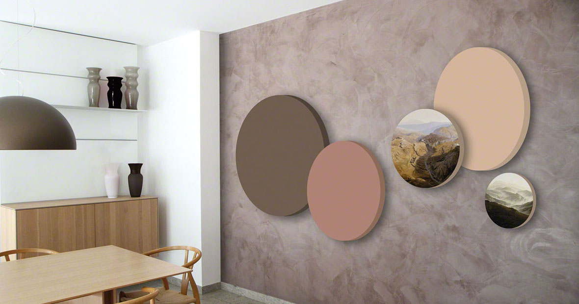 Panneaux acoustiques design dans un salon